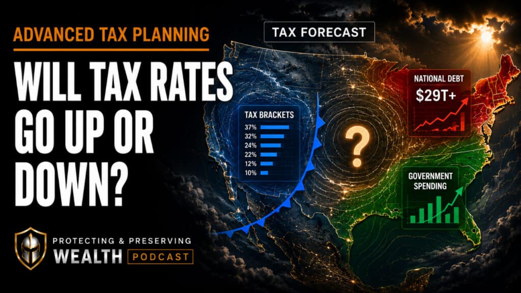 Will Tax Rates Go Up Or Down? Showing A A Forecast Map