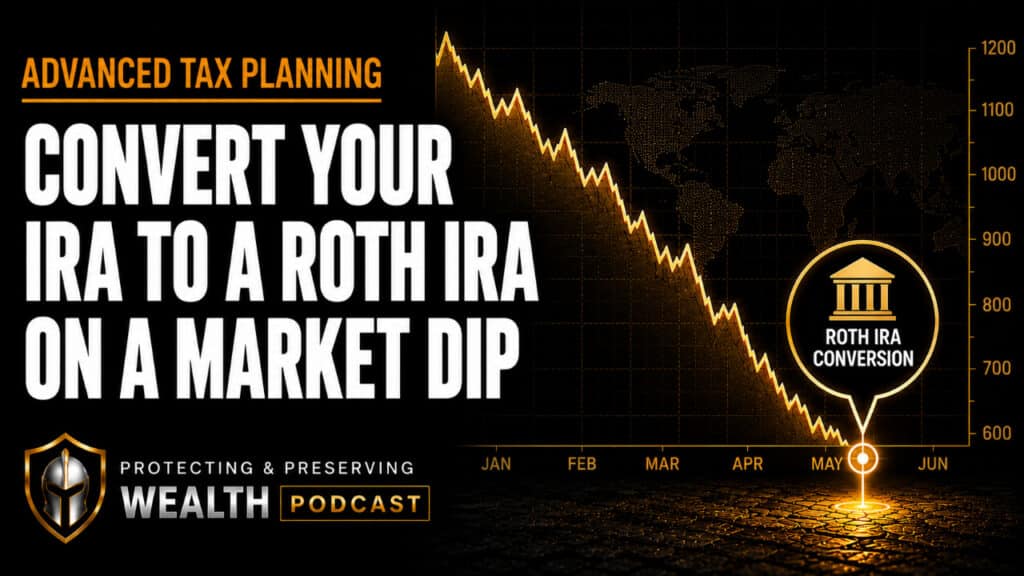 Convert Your IRA to a Roth IRA on a Market Dip showing a market dip