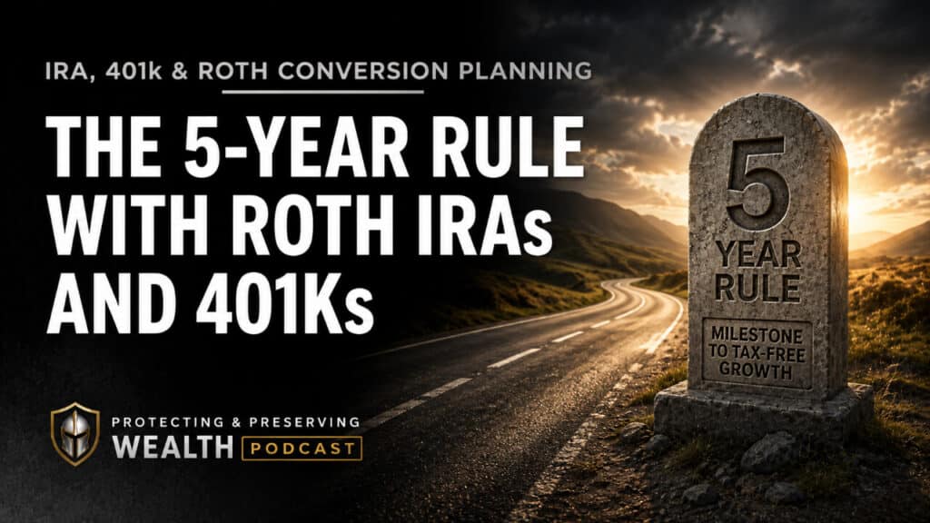 The 5-year rule with Roth IRAs and 401K's showing a road marker