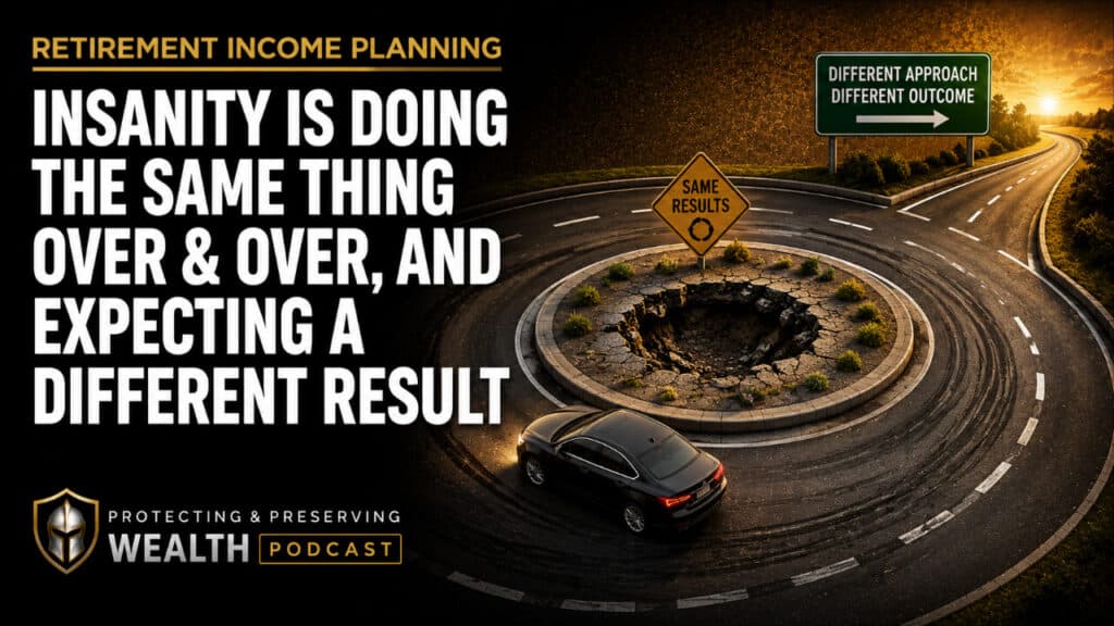 Insanity is doing the same thing over and over car going in circles