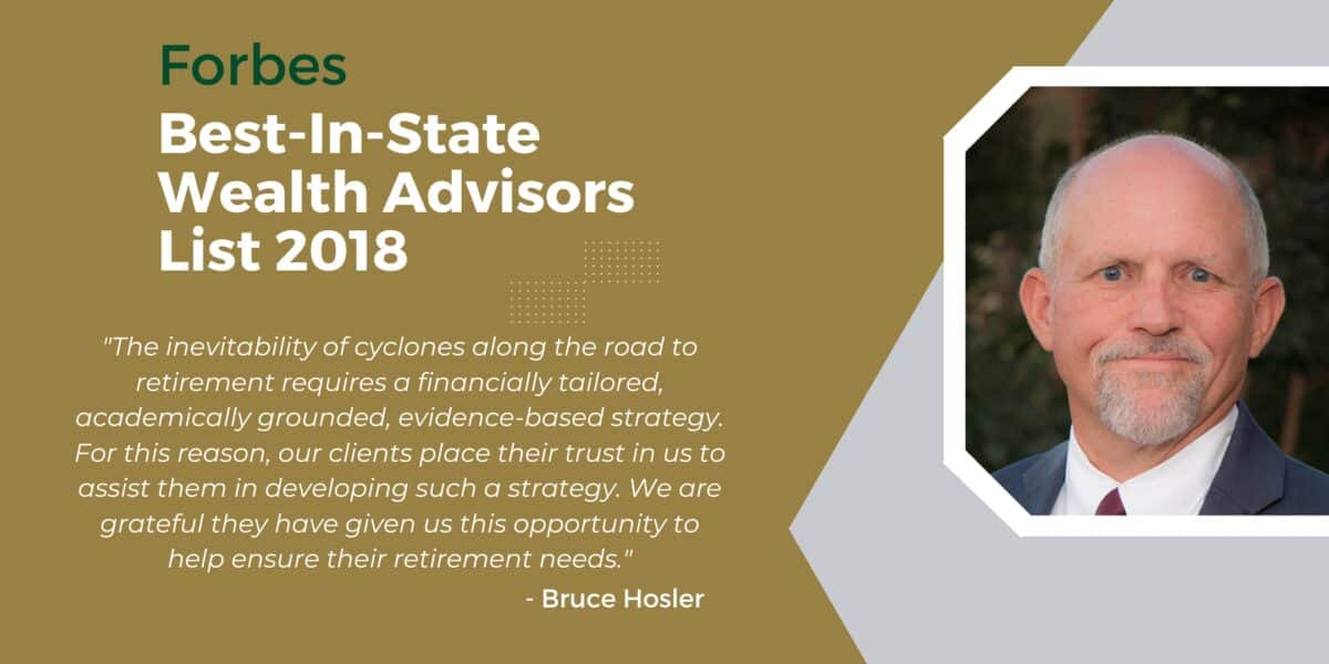 2018 Forbes Best-In-State Award - Bruce Hosler