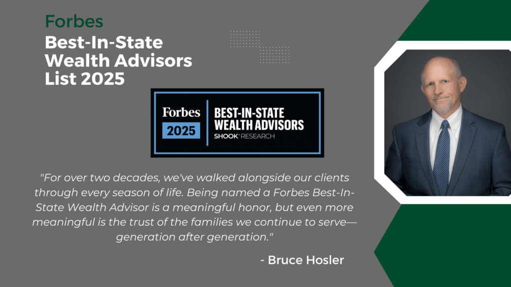 Forbes' Best-In-State Wealth Advisor List 2025 - Bruce Hosler