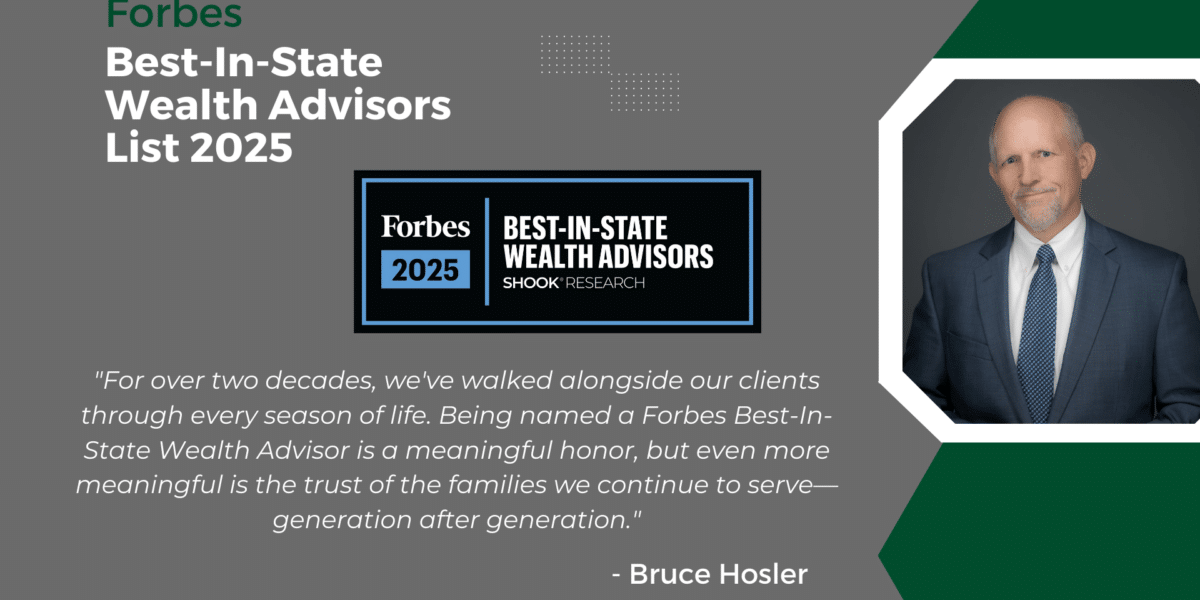 Forbes' Best-In-State Wealth Advisor List 2025 - Bruce Hosler