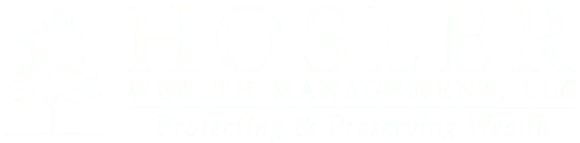 A logo for Hosler Wealth Management LLC