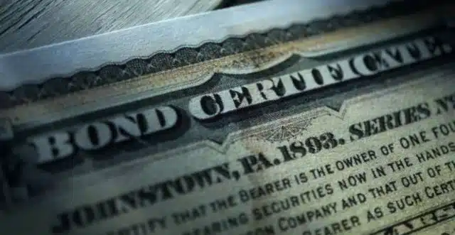 Image of a Bond Certificate