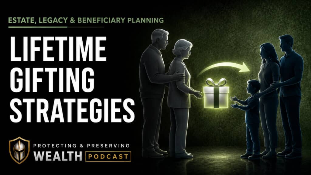 Family discussing gifting strategies podcast