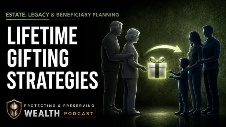 Family discussing gifting strategies podcast